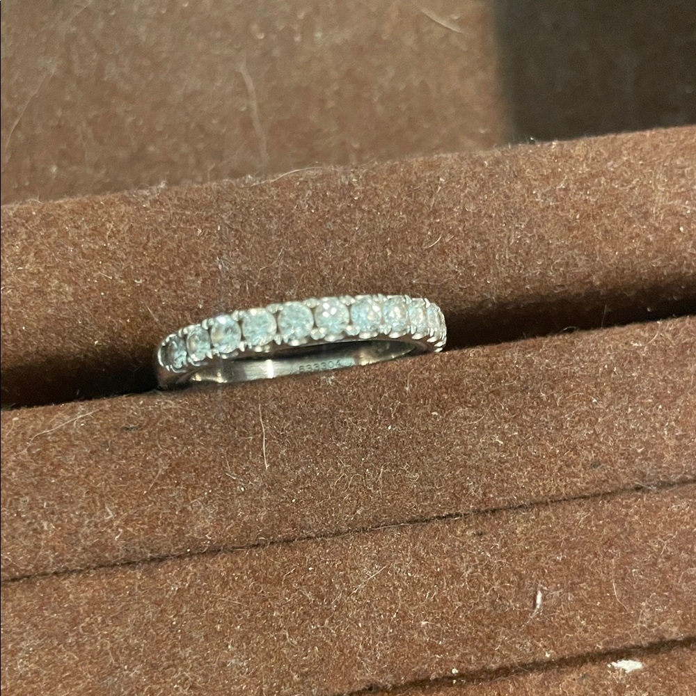 Elegant White Gold Diamond Band